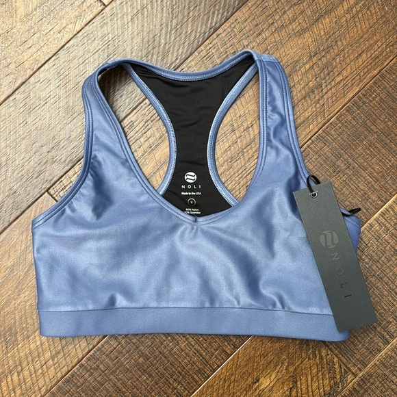 NWT Noli Yoga Liquid Elevate Bra - Arctic Blue - Picture 6 of 12